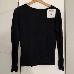 Whisper brand, NWT workout top. Size small, black